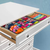 NNEDSZ 4 Pack Foldable Drawer Dividers Storage Boxes (Black)