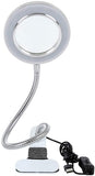 NNEDSZ Lighting LED 8X Magnifying Lamp with Metal Clamp 360&deg; Flexible Gooseneck and USB Plug Design for Tattoo, Manicure and Reading