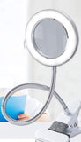 NNEDSZ Lighting LED 8X Magnifying Lamp with Metal Clamp 360&deg; Flexible Gooseneck and USB Plug Design for Tattoo, Manicure and Reading