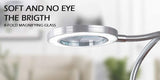 NNEDSZ Lighting LED 8X Magnifying Lamp with Metal Clamp 360&deg; Flexible Gooseneck and USB Plug Design for Tattoo, Manicure and Reading