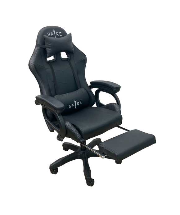 NNEDSZ Spire ONYX LED, Bluetooth, Massage Gaming Chair Black