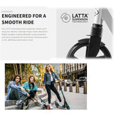 NNEDSZ Lascoota Pulse Kick Push Commuter Scooter Teen Adult Aqua