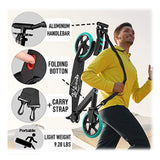 NNEDSZ Lascoota Pulse Kick Push Commuter Scooter Teen Adult Aqua