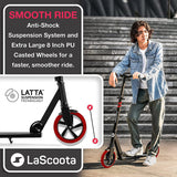 NNEDSZ Lascoota Pulse Kick Push Commuter Scooter Teen Adult Black