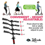 NNEDSZ Lascoota Pulse Kick Push Commuter Scooter Teen Adult Black