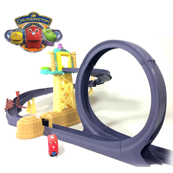 NNEDSZ Chuggington Train Motorised Training Yard Loop Ready to Play Set with Diecast Wilson