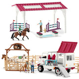 NNEDSZ Schleich Large Playset Horse Club Vet Fitness Check for the Big Tournament 72140