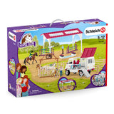 NNEDSZ Schleich Large Playset Horse Club Vet Fitness Check for the Big Tournament 72140