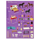 NNEDSZ Schleich Large Playset Secret Horse Training at the Horse Club Caravan 72141