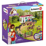 NNEDSZ Schleich Large Playset Secret Horse Training at the Horse Club Caravan 72141