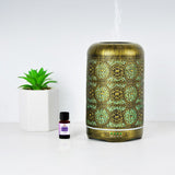 NNEDSZ activiva 260ml Metal Essential Oil and Aroma Diffuser-Vintage Gold