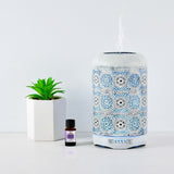 NNEDSZ activiva 260ml Metal Essential Oil and Aroma Diffuser-Vintage White