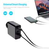 NNEDSZ mbeat Gorilla Power 3-Port USB-C Power Delivery (PD) World Travel Charger (USB-C x 1, USB-A x 2) with Interchangeable Plugs