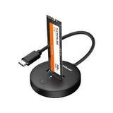 NNEDSZ mbeat H1 USB 3.2 Gen2 10Gbps M.2 NVMe & SATA SSD Mini Dock (Black)