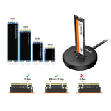 NNEDSZ mbeat H1 USB 3.2 Gen2 10Gbps M.2 NVMe & SATA SSD Mini Dock (Black)