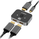 NNEDSZ mbeat 8K Bi-directional HDMI 2.1 Switch 2 In 1 Out/1 In 2 Out