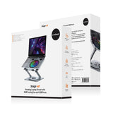 NNEDSZ mbeat Stage S8 Rotating Laptop Stand with RGB Cooling Fan and USB Ports