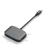 NNEDSZ USB-C Multi-port Adapter (HDMI + USB 3.0 + USB 2.0)- Space Grey, Aluminium Design