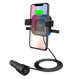 NNEDSZ mbeat Gorilla Power 10W Wireless Car Charger With 2.4A USB Charging, Air Vent Clip & Windshield Stand