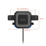 NNEDSZ mbeat Gorilla Power 10W Wireless Car Charger With 2.4A USB Charging, Air Vent Clip & Windshield Stand