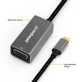 NNEDSZ mbeat Elite USB-C to VGA Adapter- Space Grey
