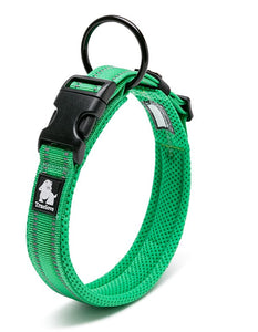 NNEDSZ Heavy Duty Reflective Collar Grass Green L
