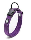 NNEDSZ Heavy Duty Reflective Collar Purple 3XL
