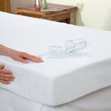 NNEDSZ Dreamaker Waterproof Fitted Mattress Protector Double Bed