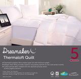 NNEDSZ Dreamaker Thermaloft Quilt 500Gsm Single Bed