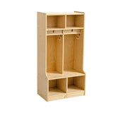 NNEDSZ Children Preschool Coat Locker With Cubbies - 2 Section