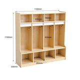 NNEDSZ Preschool Coat Locker With Cubbies - 4 Section