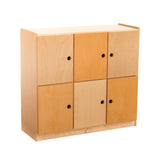 NNEDSZ School Bag Locker Storage Cabinet - 6 Doors