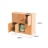NNEDSZ School Bag Locker Storage Cabinet - 6 Doors