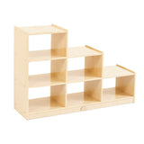 NNEDSZ Kids Ladder Storage Cabinet With 6 Bins - H76cm