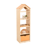 NNEDSZ Wooden Play Tower Bookcase Storage Shelf