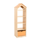 NNEDSZ Wooden Play Tower Bookcase Storage Shelf