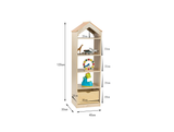 NNEDSZ Wooden Play Tower Bookcase Storage Shelf