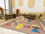 NNEDSZ Wooden Play Tower Bookcase Storage Shelf
