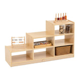 NNEDSZ Kids Ladder Storage Cabinet With 6 Bins - H60.5cm