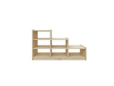 NNEDSZ Kids Ladder Storage Cabinet With 6 Bins - H60.5cm
