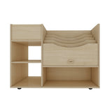 NNEDSZ Wooden Art Craft Material Storage Cabinet Trolley