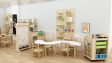 NNEDSZ Kids Acrylic Art Easel Painting Drawing Board