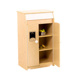 NNEDSZ Kids Wooden Play Kitchen Refrigerator - H83cm