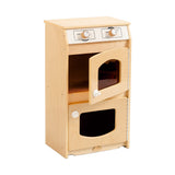 NNEDSZ Kids Wooden Play Laundry Set Washing Machine and Dryer - H83cm