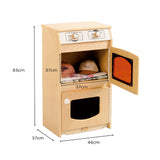NNEDSZ Kids Wooden Play Laundry Set Washing Machine and Dryer - H83cm