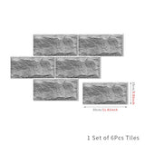 NNEDSZ Waterproof Tiles Wallpaper Stickers Bathroom Kitchen Stone Brick