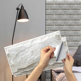 NNEDSZ Waterproof Tiles Wallpaper Stickers Bathroom Kitchen Cloudy Brick