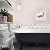 NNEDSZ Waterproof Tiles Wallpaper Stickers Bathroom Kitchen Cloudy Brick