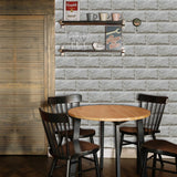 NNEDSZ Waterproof Tiles Wallpaper Stickers Bathroom Kitchen Cloudy Brick