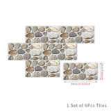 NNEDSZ Waterproof Tiles Stone Wallpaper Stickers Bathroom Kitchen Lion Stone